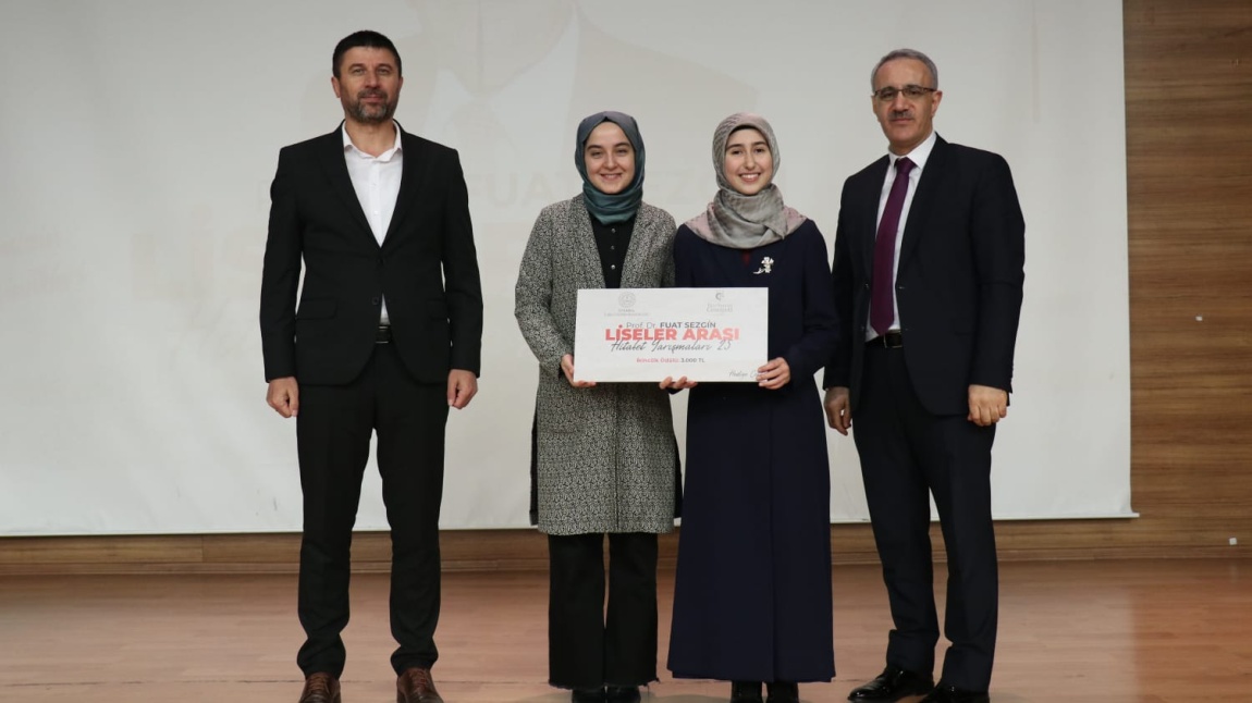 PROF. DR. FUAT SEZGİN HİTABET YARIŞMASI İKİNCİSİYİZ
